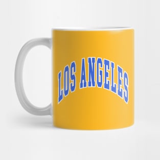 Los Angeles - Block Arch - Gold Blue/White Mug